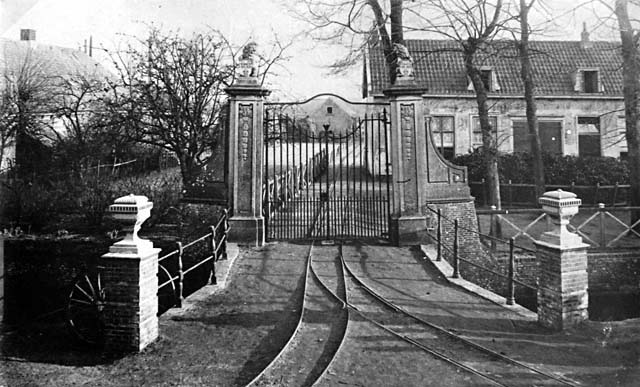 Oude hek kasteel Keenenburg (vóór 1918)