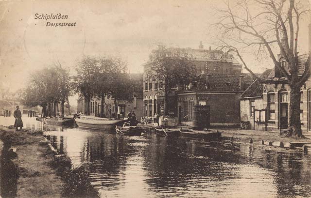 Dorpsstraat Schipluiden ca. 1900